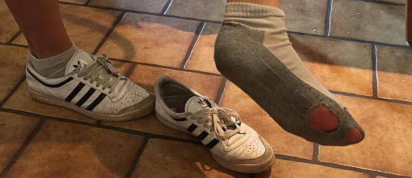 In Socken gespielt