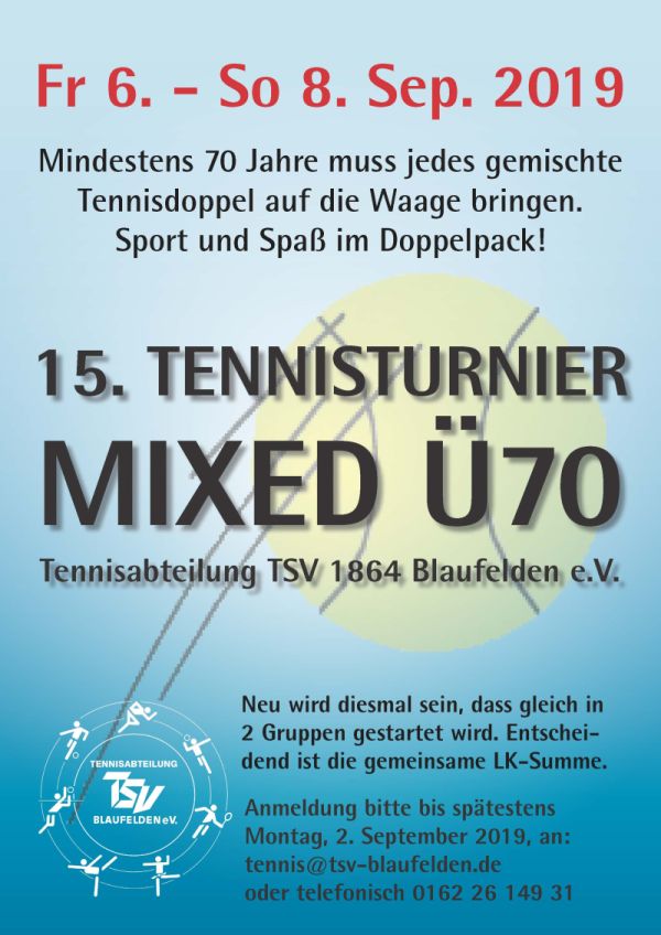 Mixed-Turnier Ü70 2019 Mixed-Turnier Ü70 2019