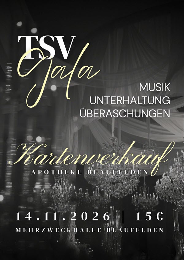 Kartenverkauf TSV-Gala Kartenverkauf TSV-Gala